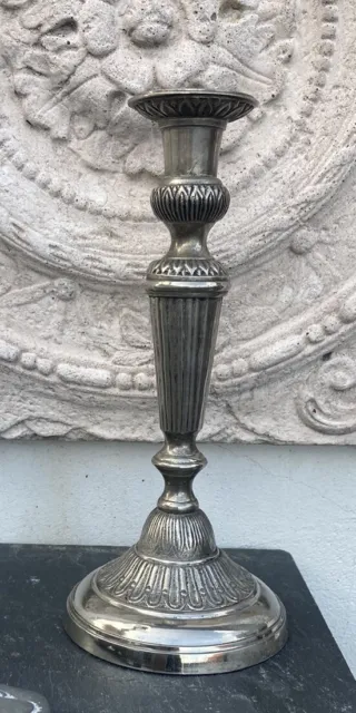 Kerzenleuchter Jugendstil  antik Silber Finish schwer 27 cm hoch Haus und Garten