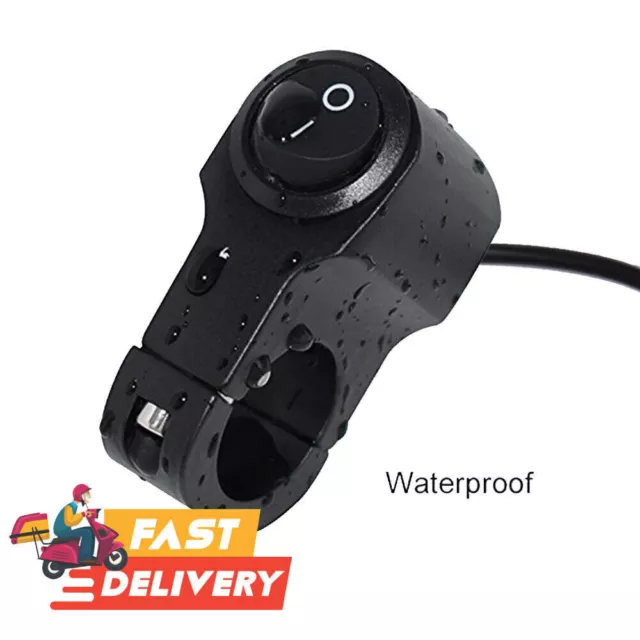 Waterproof Motorbike Motorcycle Handlebar Headlight Fog Spot Light On Off Switch