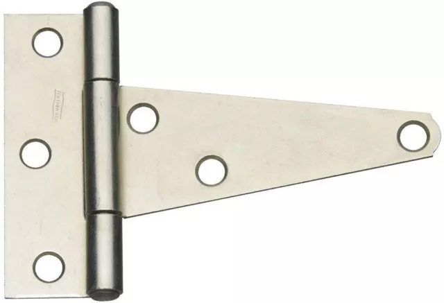National Hardware N129-023 Extra Heavy T-Hinge, 4", Zinc Plated