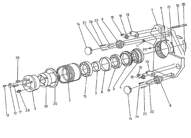 Complete Hydrogrip Outboard Assembly For Wadkin Moulders - GENUINE PARTS