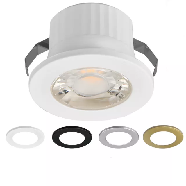 LED Einbauspot Minispot 3 Watt 240 Lumen rund weiß/schwarz/gold/silber IP54