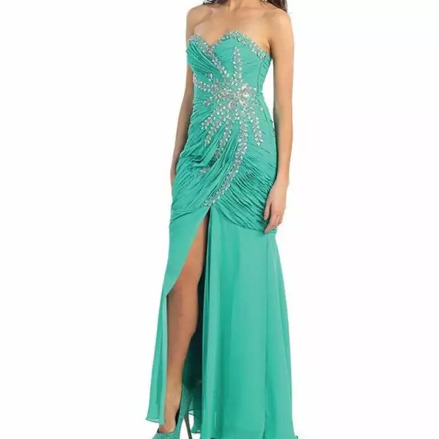 NEW DRESS  MayQueen  NEW SIZE 6  ANY OCCASION Sage Corset-Back Mermaid Gown
