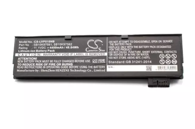 Akku 4400mAh für Lenovo ThinkPad P52S, T480, T580