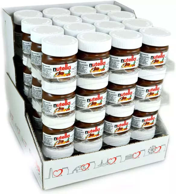 Confezione Da 64 Nutella Mini Piccola In Vetro Da 25 Gr