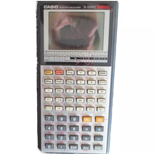 LOTTO DUE CALCOLATRICI GRAFICHE CASIO VINTAGE fx-8500G fx-7000G