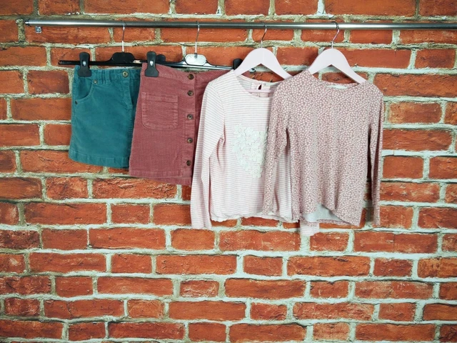 Girls Bundle Age 5-6 Years Next John Lewis H&M Cord Skirt Tee Winter Pink 116Cm