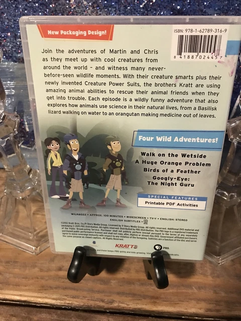 PBS KIDS WILD Kratts Jungle Animals DVD Martin Kratt Like New Clear