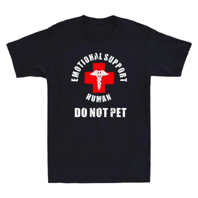 Emotional Support Human Do Not Pet -Service Dog Love Humor Vintage Men's T-Shirt