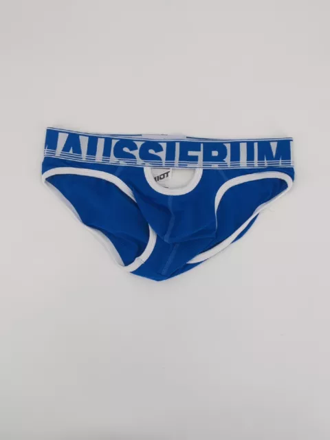 AussieBum Men Blue Mesh Riot Jock Strap Jockstrap Underwear Size Small