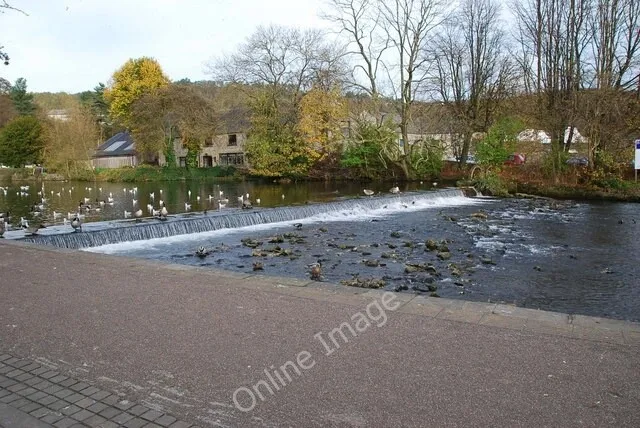 Photo 6x4 River Wye Bakewell A small weir on the river Wye as it flows th c2009