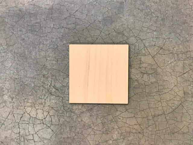 Set of 10, Square Laser Cut Wood, Sizes up to 5 feet, Multiple Thickness