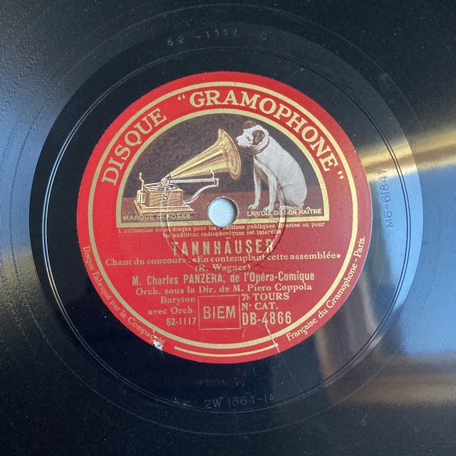 78 rpm Panzera Tannhäuser, Db4866