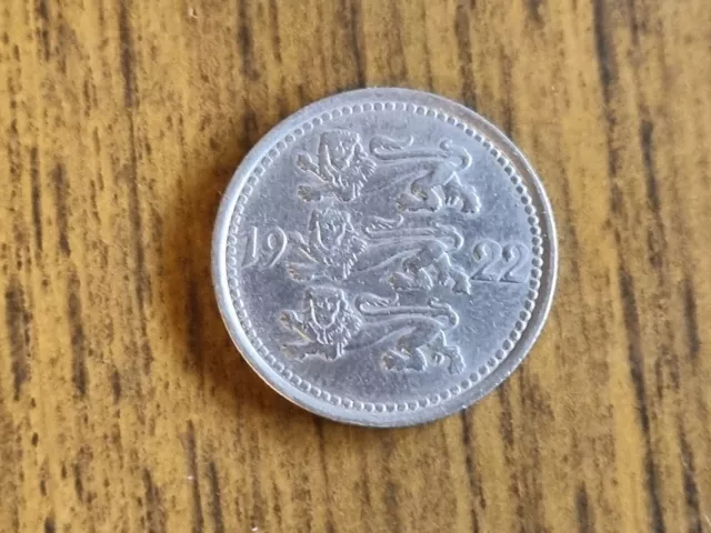 1922 Estonia 5 Marka coin