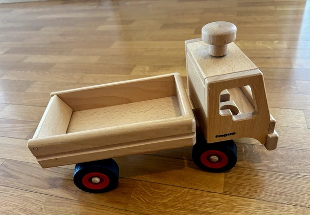 FAGUS HOLZ-SPIELZEUG-LKW KIPPLASTER, wie neu EUR 55,00 - PicClick DE