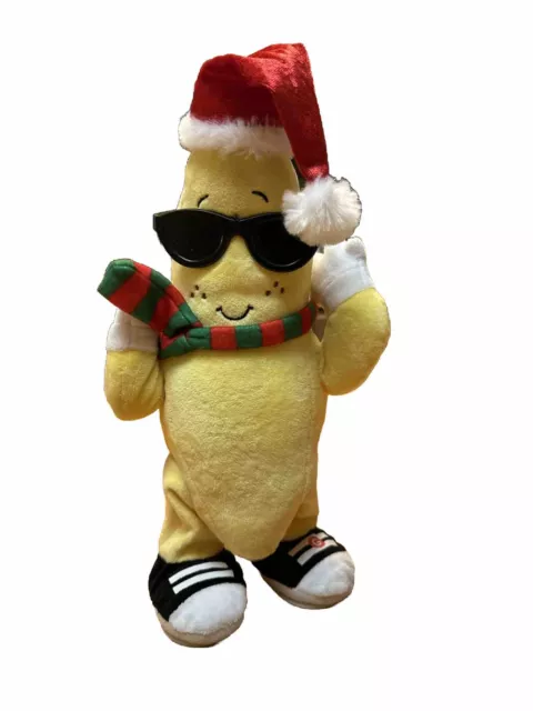 Gemmy Singing Animated BANANA 13" Plush Christmas DAY-O Sunglasses Works Dancing