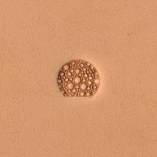 Matting Pebble Texture Round Large M900 Leather Stamp