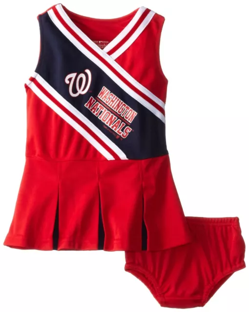(12 Month) Baby Toddler Infant MLB Washington Nationals Cheerleader Cheer Dress