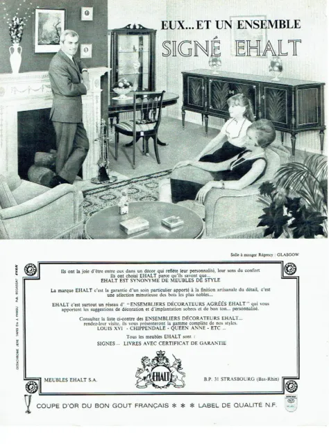 PUBLICITE ADVERTISING 036  1965  Ehalt meubles  salle à manger Glasgow
