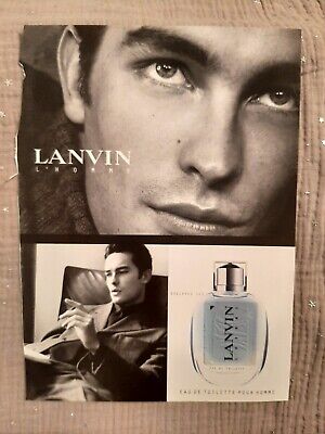 Lanvin Publicité papier Parfum Perfume ad L'Homme de LANVIN 2002 