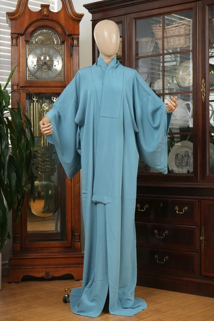 Dear Vanilla Japanese Silk Iromuji Kimono Women's Authentic Japan Vintage Mint