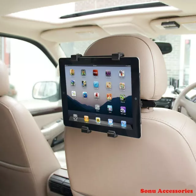Adjustable Universal In Car Headrest Seat Mount Holder For iPad Tablet 7" To 11"