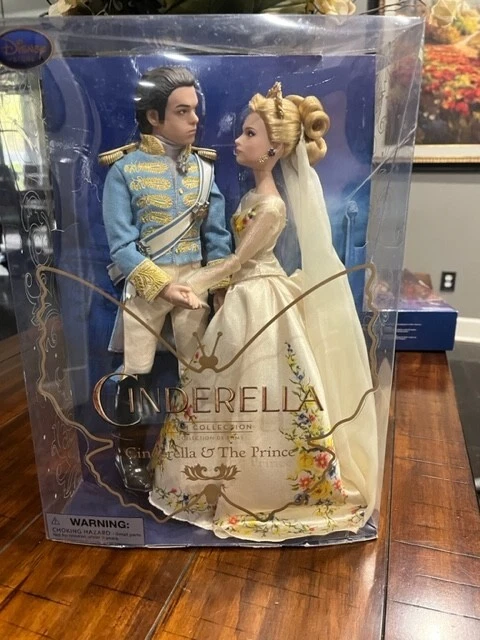 Disney Store Cinderella & The Prince Live Action Movie Doll Set Film Collection