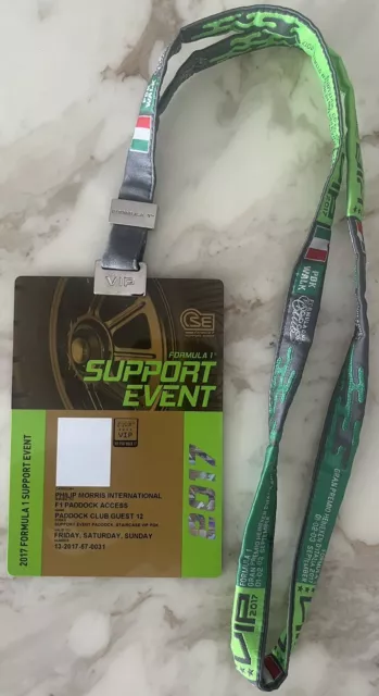 🇬🇧Lewis Hamilton 69th Pole Record 2017 Monza F1 Grand Prix Pass/Ticket