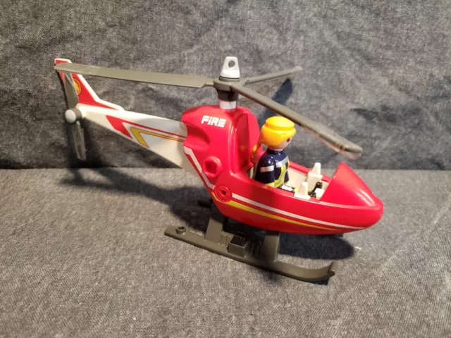 Playmobil City Action Fire Station 9462 Replacement Helicopter & Pilot