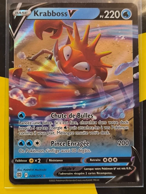 Coffret De 10 Cartes Pokémon Krabboss VMAX 29/172 – Ultraboost X – Épée Et Bouclier 9 Stars Étincelantes – My-booster – Français, Neuves, Sans Doublon