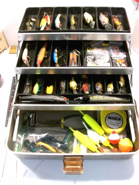 UMCO 133-A (3)TRAY Tackle Box Loaded w/Assorted Old & New Fishing Lures &  Tackle $87.50 - PicClick