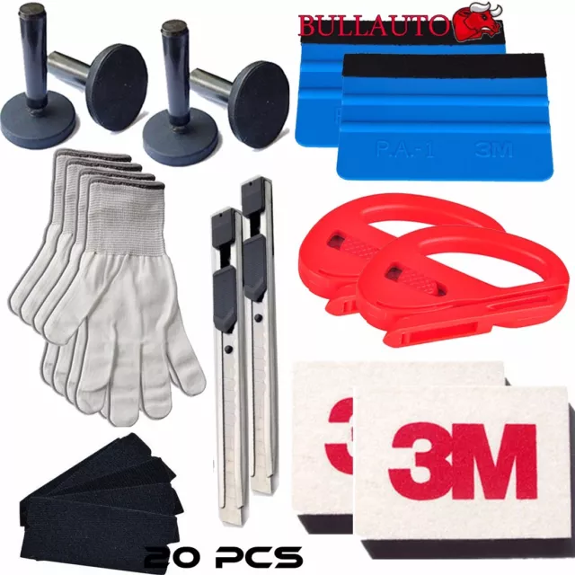 15 in 1 Car Wrapping Installation Tools Kit Vinyl Wrap 3m Squeegee