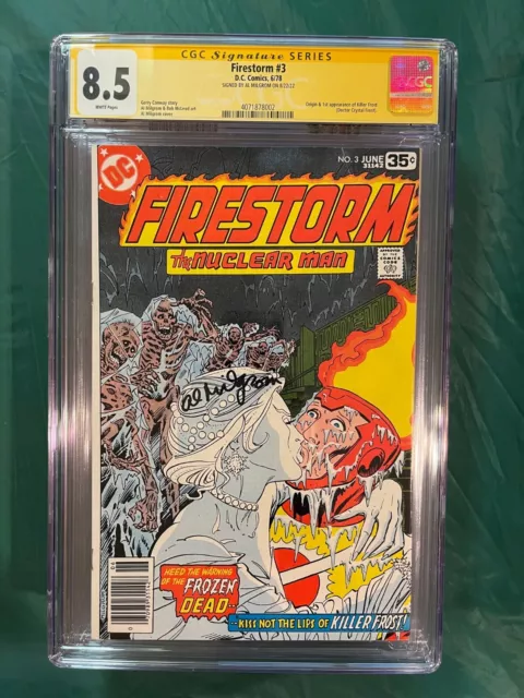 Firestorm #3 CGC 8.5 SS Signed Al Milgrom 1st App of Killer Frost DC Comic KEY!!