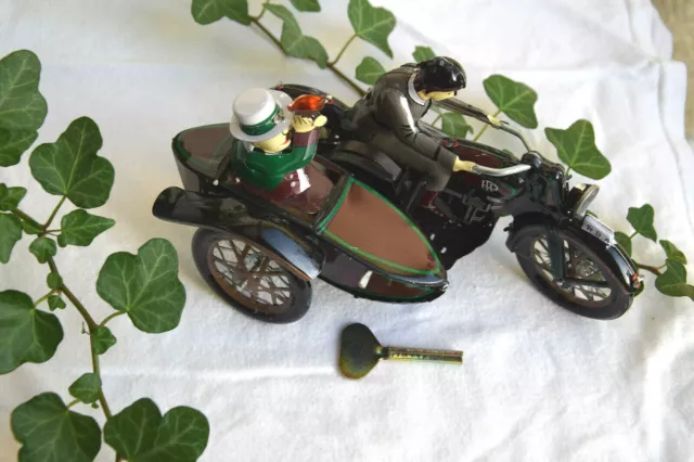 Blechspielzeug Motorrad mit Beiwagen TutTut Paya 18 x 9 x 10,5 cm HP Oldtimer