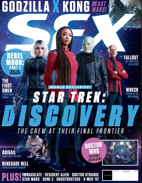 RIVISTA SFX Star Trek Discovery Godzilla X Kong Rebel Moon Aprile