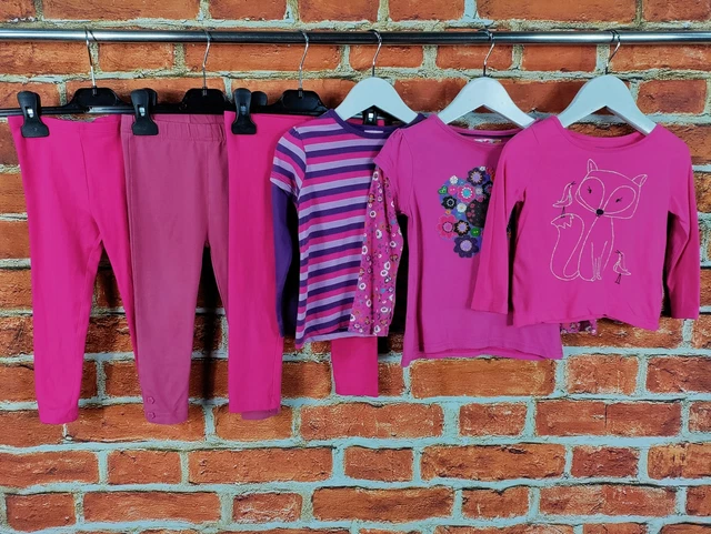 BABY GIRL BUNDLE AGE 18-24 MONTHS GAP M&S etc LEGGINGS LONG SLEEVE T-SHIRT 92CM