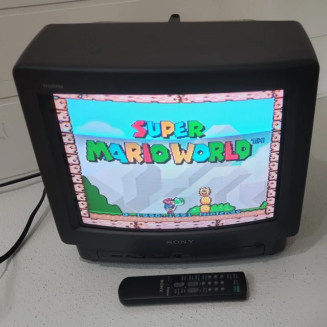 1993 SONY TRINITRON 13" CRT TV Retro Gaming Vintage TESTED tube Gamer