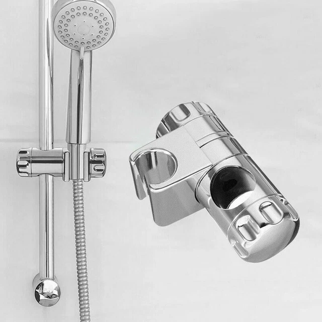 PORTE-T??TE DE RAIL De Douche Chrome Durable Et Pratique Avec Curseur R