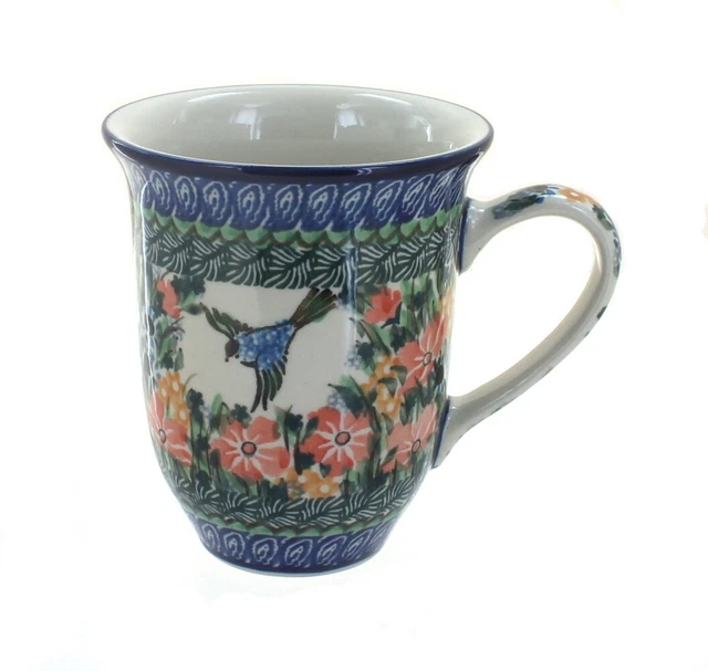 Blue Rose Polish Pottery Maria Large Coffee Mug