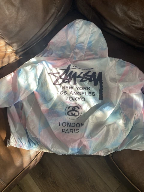 STUSSY WINDBREAKER TIE Dye Jacket Vintage Medium fits Like Small 7.84 PicClick UK