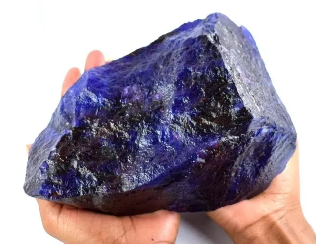 Superb Blue Tanzanite Natural 4580 Ct Earth Mined Uncut Certified Loose Gemstone