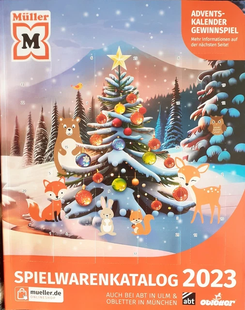 KATALOG MÜLLER SPIELWARENKATALOG 2023 Weihnachten Adventskalender