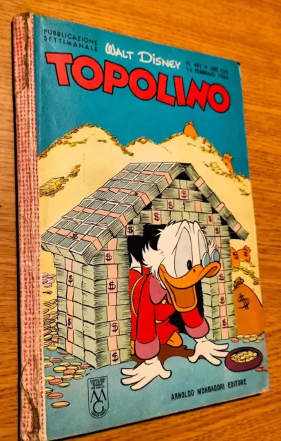 Topolino Libretto #  481 - 14 Febbraio 1965 -  Mondadori-Buono- No Bollino