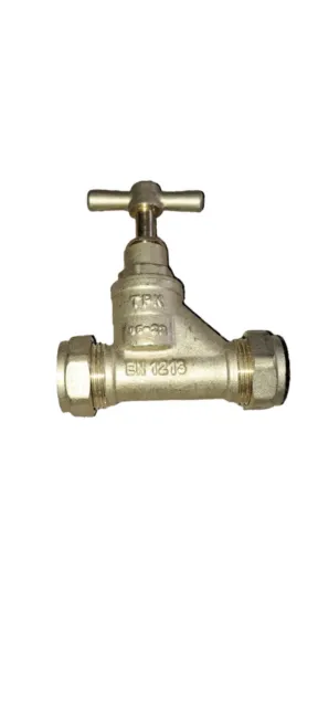 22mm Stopcock Valve | Brass Water Mains Stop-cock Valve