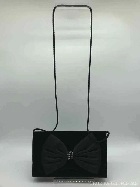 Pre-Owned Jacobsons Black Bow Evening Evening Bag