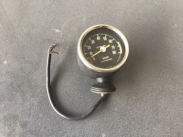 Compte-Tours Jaeger 3600 T/min - Pour Camion / Poids Lourd - Occasion Fonctionnel - Instrument De Bord Vintage