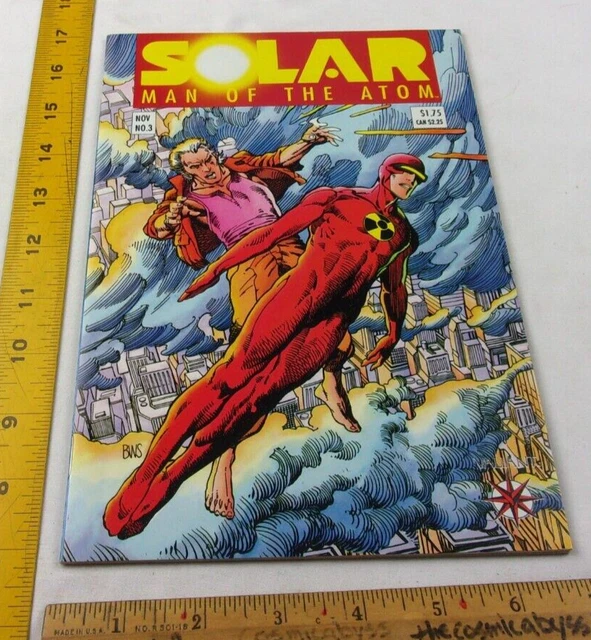 SOLAR Man of the Atom #3 comic book VF/NM Valiant