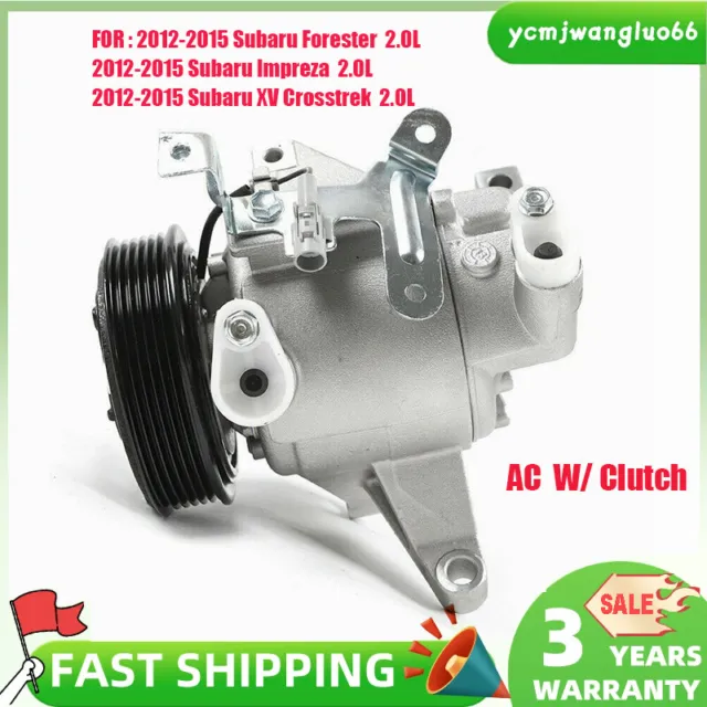 AC Air Compressor for Subaru Forester Impreza XV Crosstrek 2012 2013 2014 2015