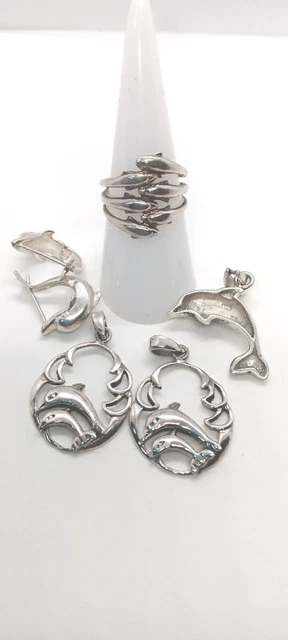 Vintage 925 Dolphin Lot. All Items Are Marked!