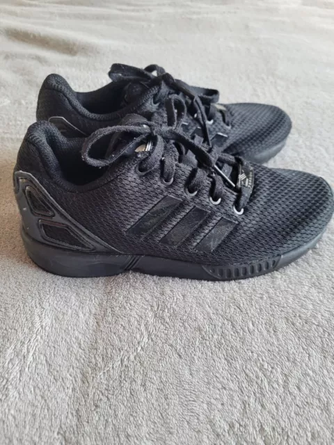 BOYS ADIDAS ZX 750 HD Trainers Size Black White Trainers Size 1UK