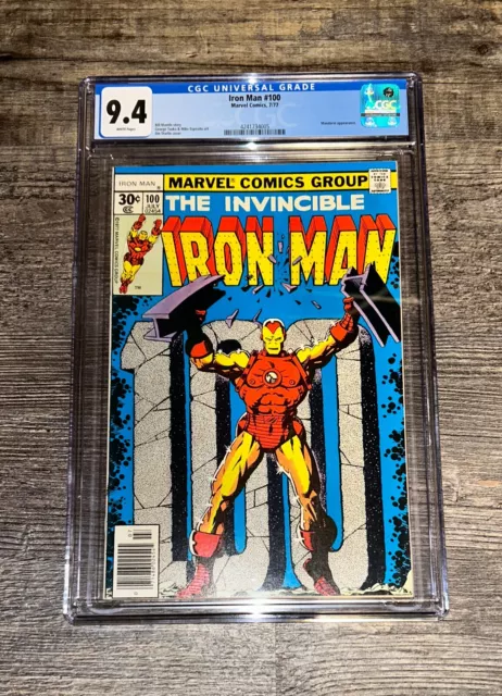 Invincible Iron Man #100 CGC 9.4 NM 1977 Marvel Comics Classic Jim Starlin Cover